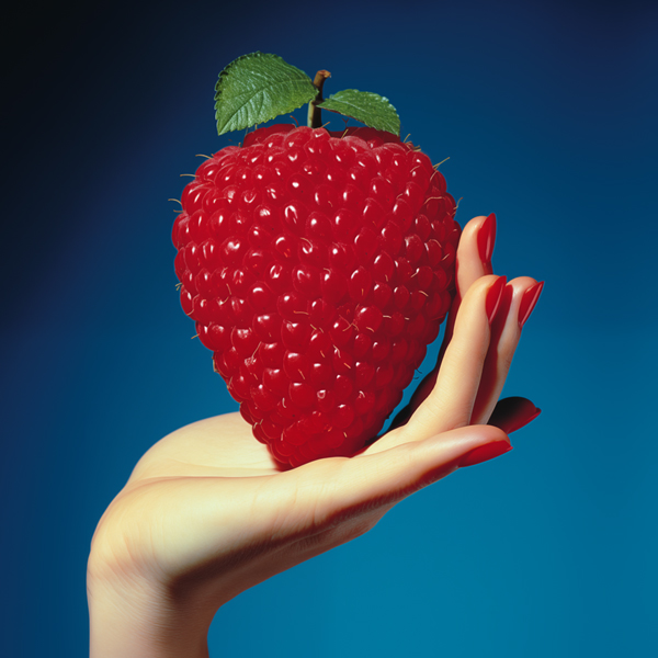 HD image 2024-0126-03 imagine a raspberry being held...
